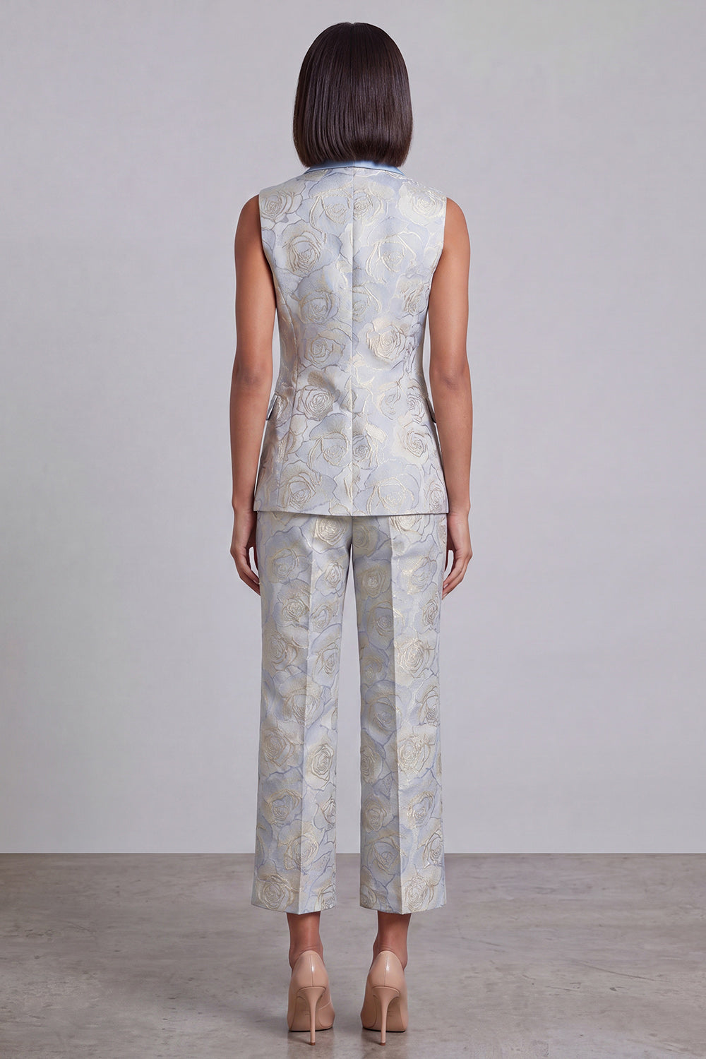 Blue Shawl Lapel 2-Piece Women Suits